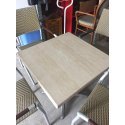 Márványhatású asztalok - mű rattan székek (leírásban az árak!) Éttermi berendezések  (használt)